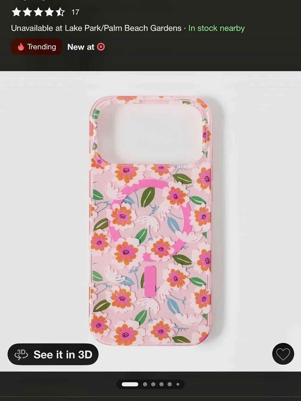 HeyDay MagSafeFloral Pink Protective Phone Case